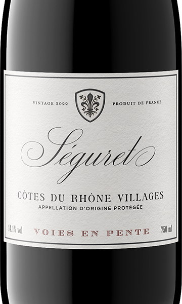 Voies en Pente 2022 Red Blend Côtes du Rhône Villages Seguret, France