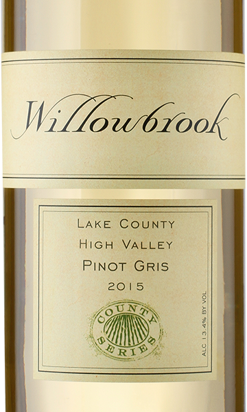 Willowbrook Cellars 2015 High Valley Pinot Gris Lake County California