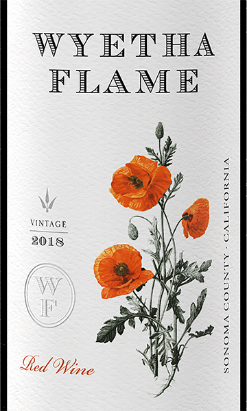 Wyetha Flame 2018 Red Varietals Sonoma County, California