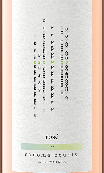 esc w|co NV Rosé Sonoma County, California