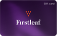 Purple gift card with 'Firstleaf' logo