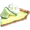 A figure representing the Key Lime Pie tasting note.