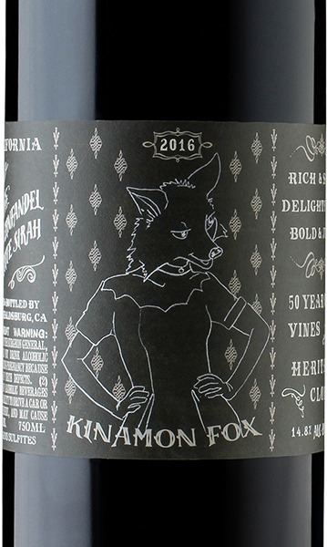 Kinamon Fox 2016 Zinfandel-Petite Sirah California