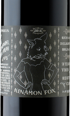 Kinamon Fox 2016 Zinfandel-Petite Sirah California