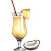 A figure representing the Piña Colada tasting note.