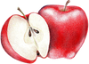 A figure representing the Red Apple tasting note.