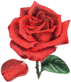 A figure representing the Rose Petal tasting note.