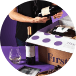 Someone unboxing their Firstleaf wine box