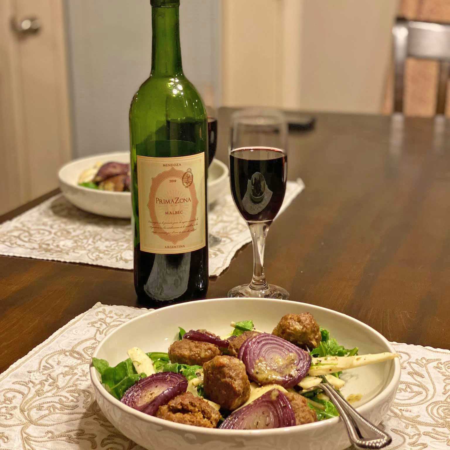 Firstleaf malbec wine bottle member testimonial